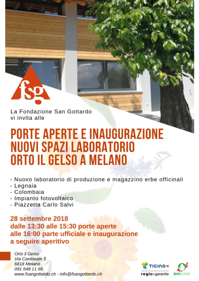 Porte aperte e inaugurazione nuovi spazi laboratorio Orto il Gelso Melano