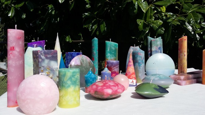 Candele realizzate a mano